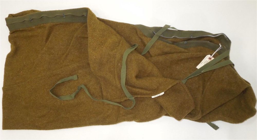 Lot 294: Korean War Circa 1951 US Army Wool Sleeping Bag