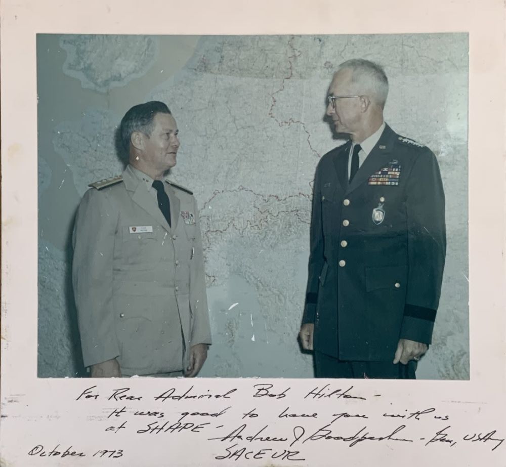 Lot 325: 1973 Army General Andrew Goodpaster Supreme Allied Commander Signed Photo