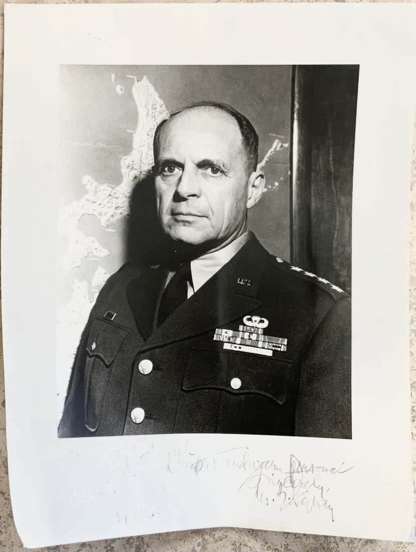Lot 329: Army General Matthew Ridgway Signed 1952 Photo 82nd Airborne, Supreme Commander