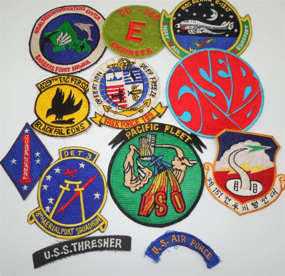 Lot 355: Vietnam War Era Theater Made US Military Patch Lot