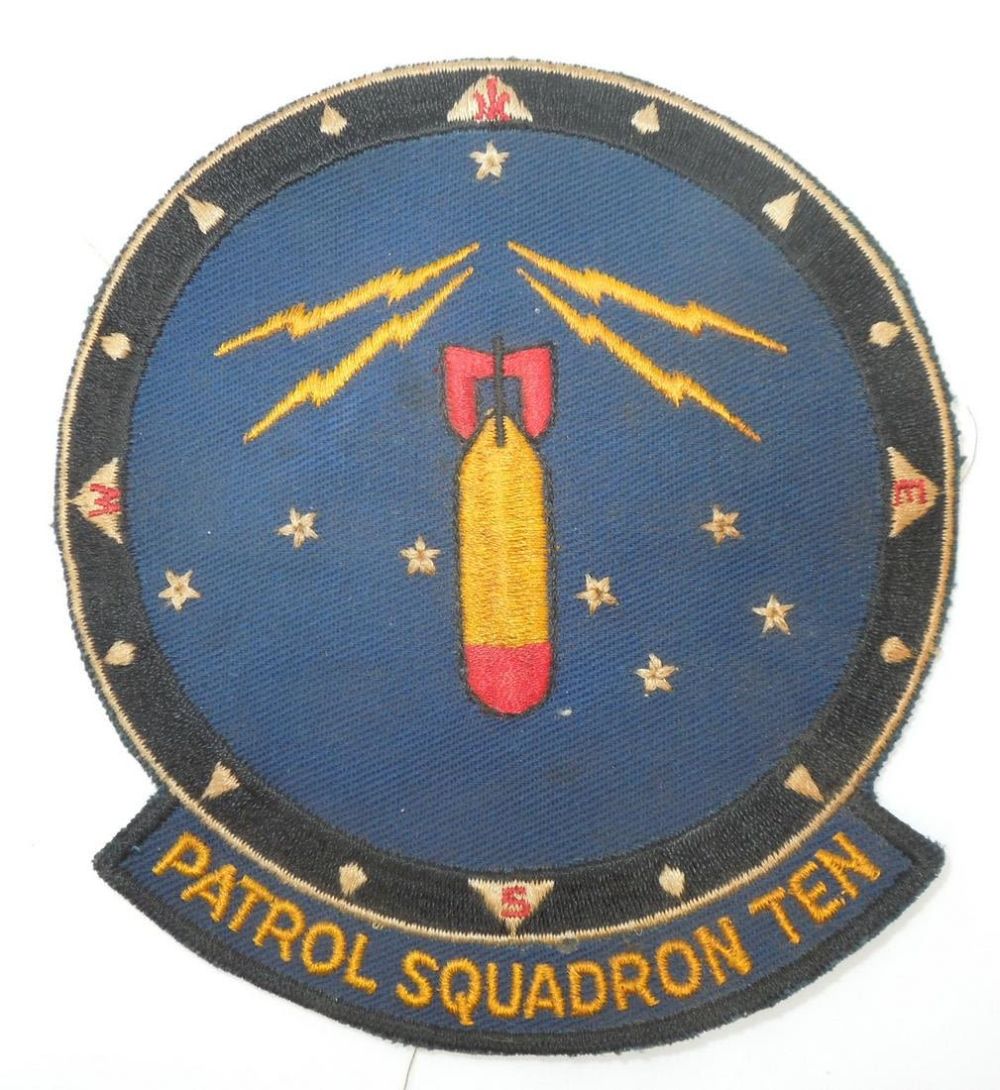 Lot 374: USN Navy Sea Control Patrol Squadron Ten VP-10 Red Lancers Patch