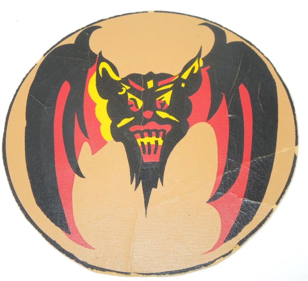 Lot 394: WWII Era USAF Air Force 44th Fighter Squadron Painted Patch