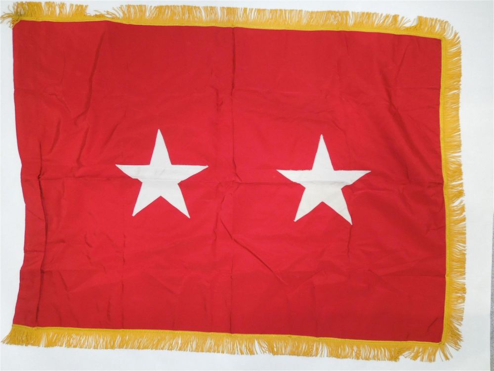 Lot 147: Vietnam US Army Major General 2 Star Office Flag