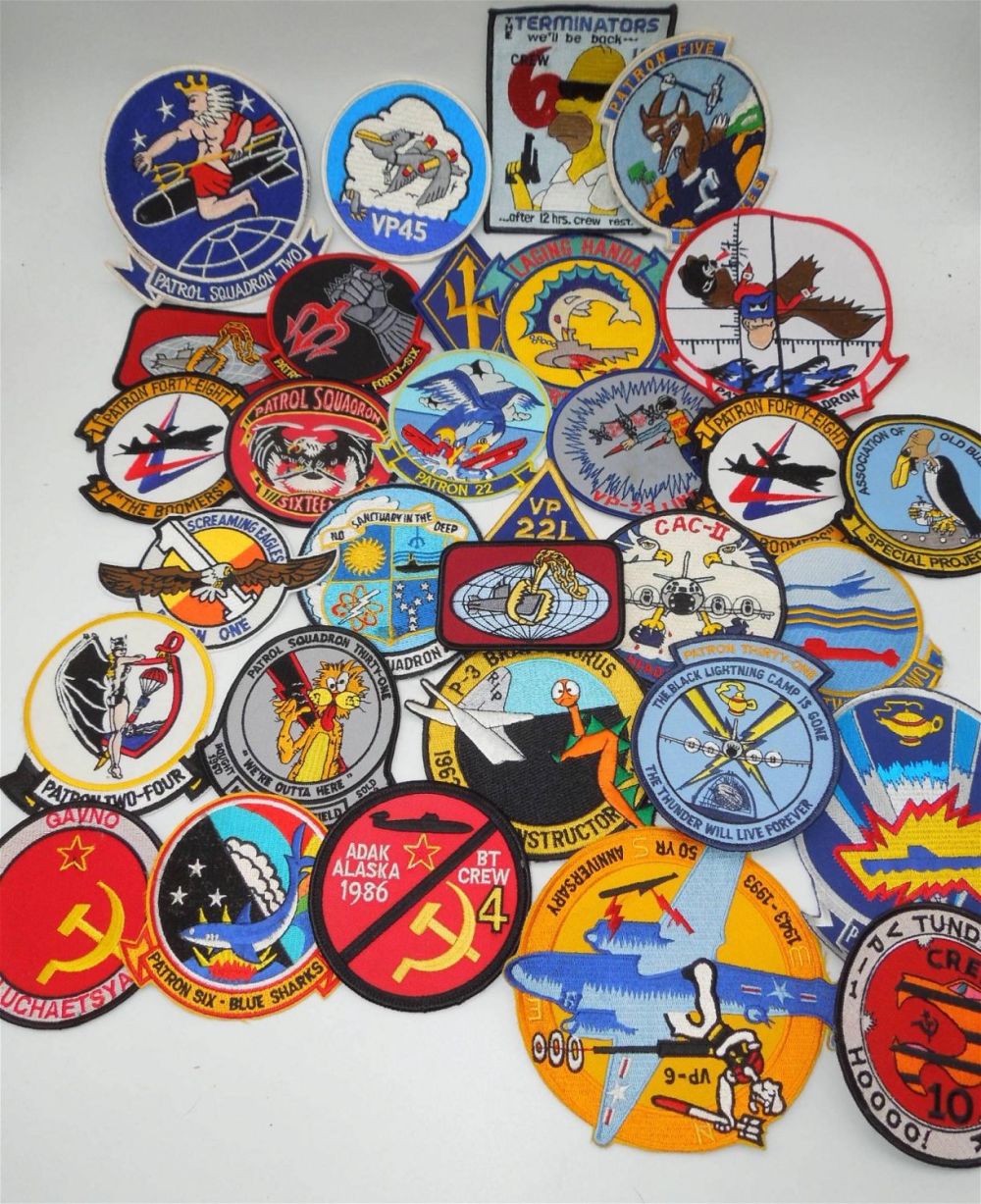 Lot 167: Lot of 30 Vietnam - Modern US Navy Ship & Aviation Patches