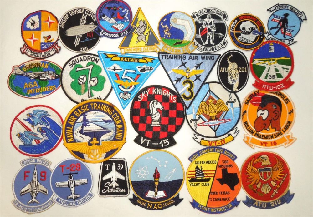 Lot 177A: Lot of 25 US Navy Aviation Vietnam Era Patrches