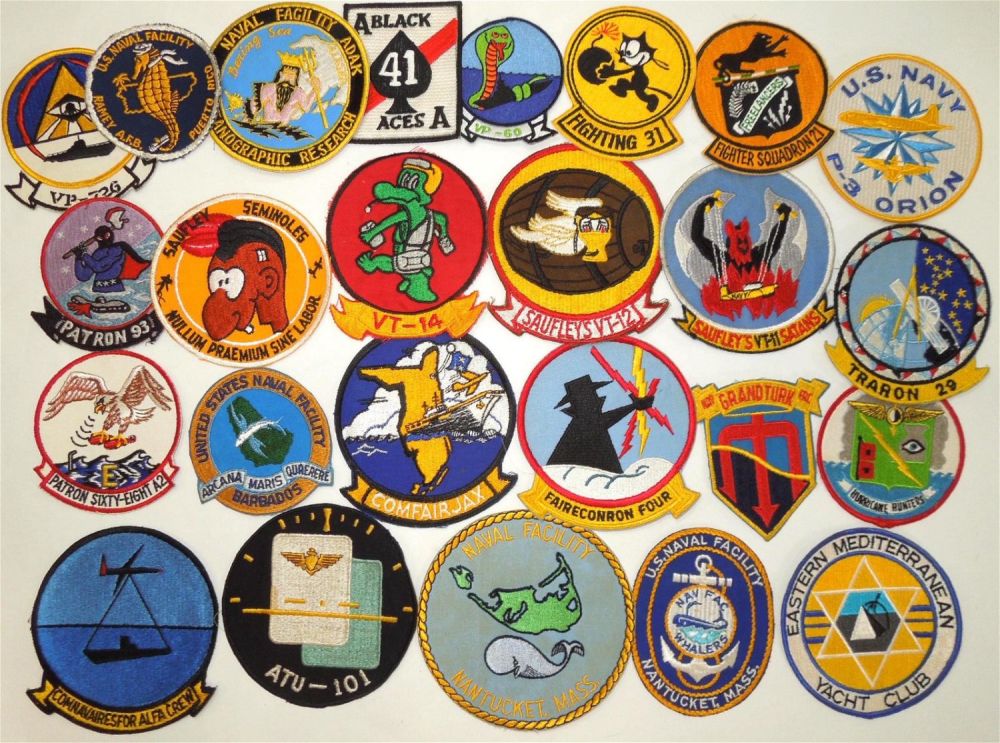 Lot 180A: Lot of 25 US Navy Aviation Vietnam Era Patches Saufleys Fighting 31 ATI-101