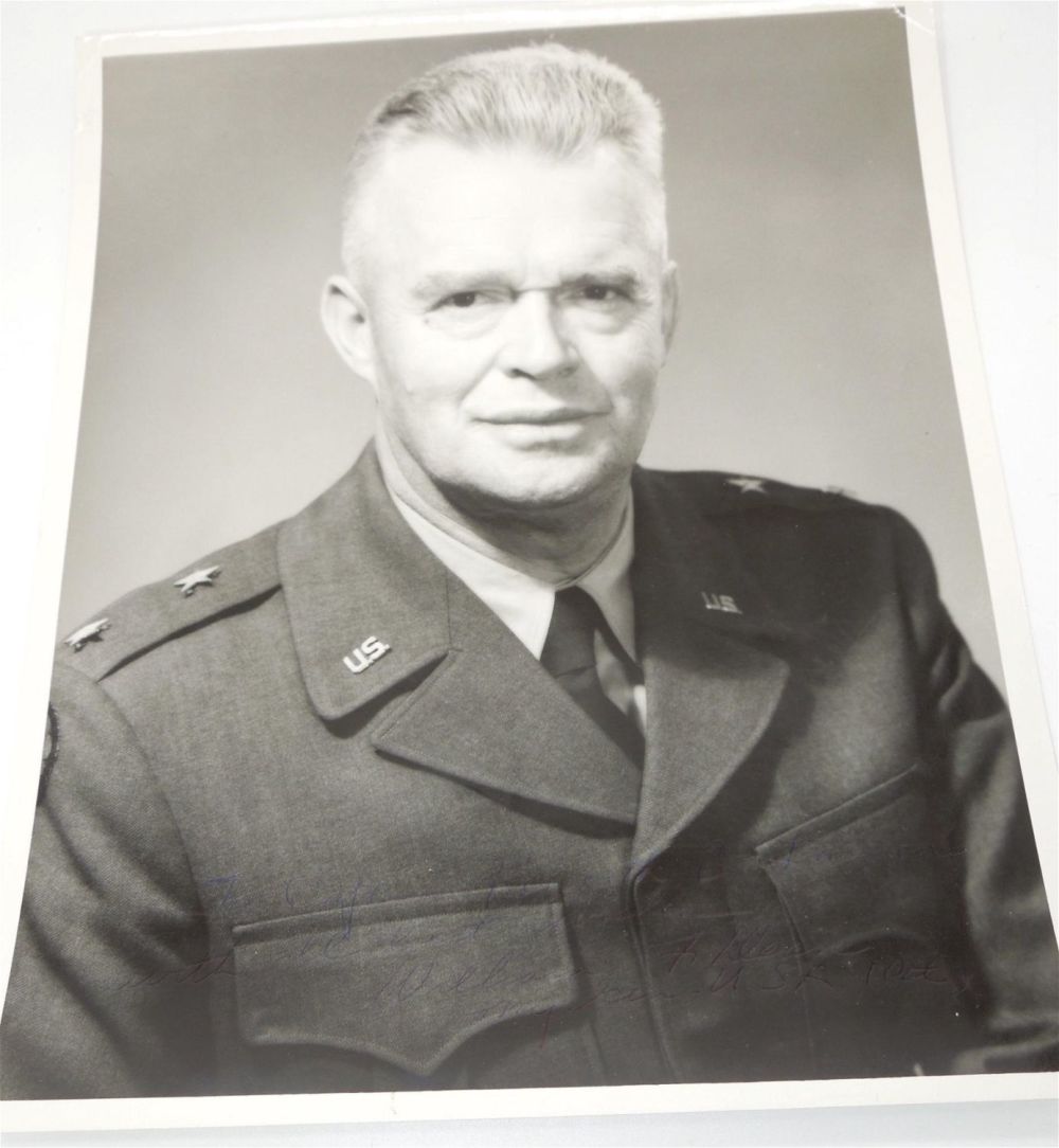 Lot 314: Korean War Signed Photo POW Prisoner of War MOH Medal of Honor General William Dean