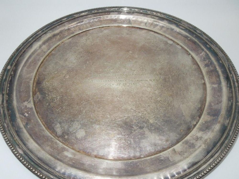 Lot 394: 1940 New York National Guard 21st Recon Squadron Platter Plate