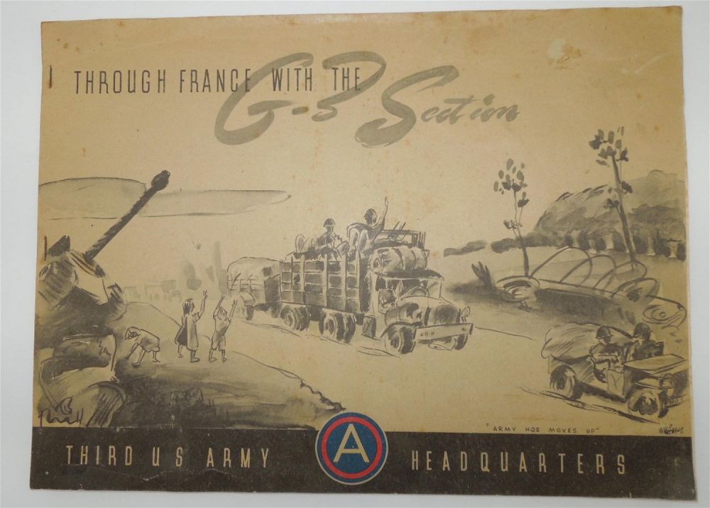 Lot 450: WWII France With the 3rd Third Army G-3 Section Book General Patton