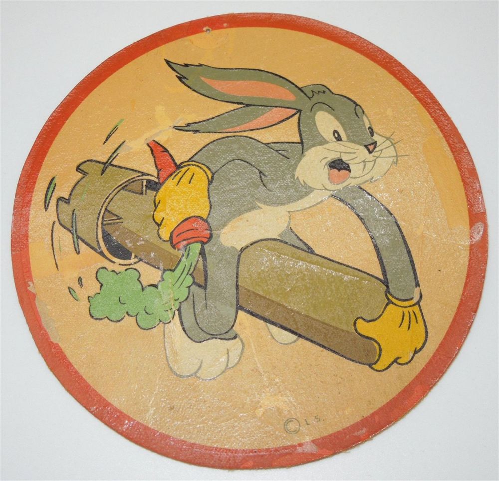 Lot 508: WWII US Army Air Force Bugs Bunny 548th Bomb Squadron Patch 8th Air Force