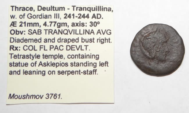 Lot 563: GORDIAN III Thrace COL FL PAC DEVLT Ancient Roman Coin
