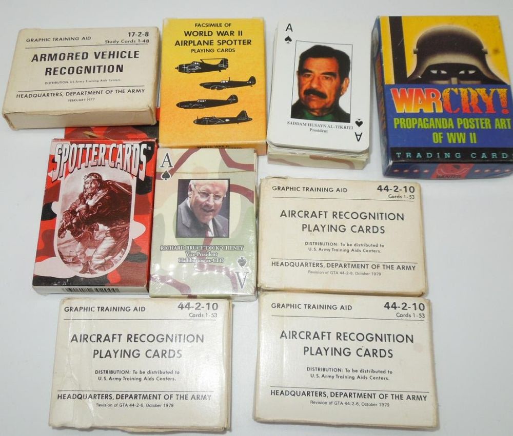 Lot 582: 1970s OIF Aircraft Recognition Iraq Spotter Cards
