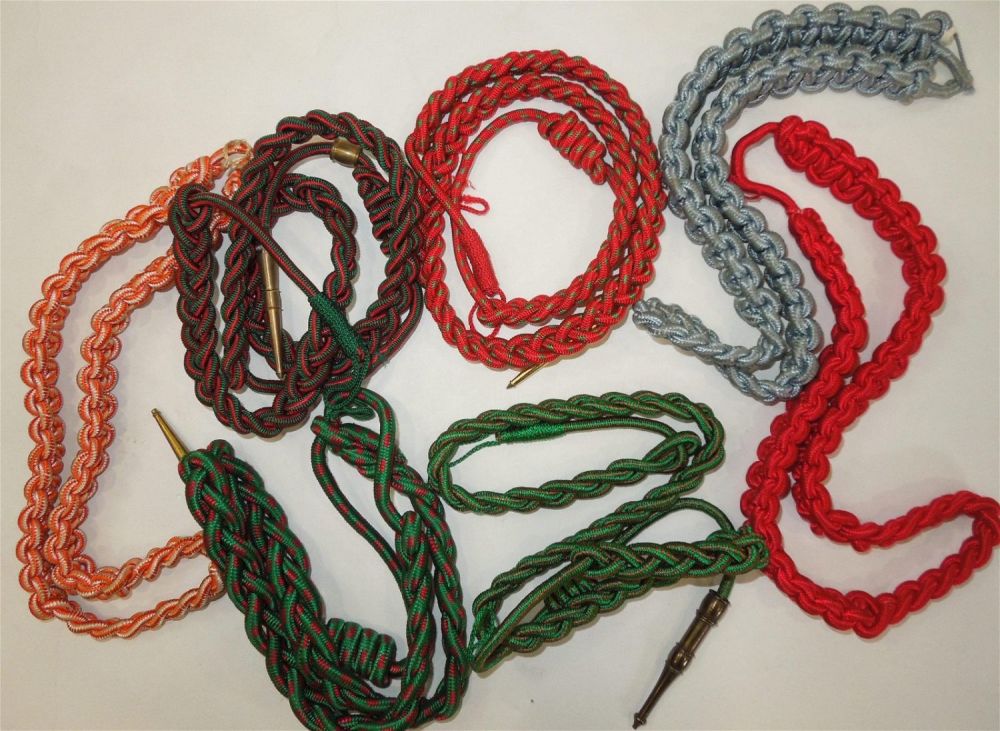 Lot 591: WWII - Vietnam US Army Shoulder Cords & Fourrageres