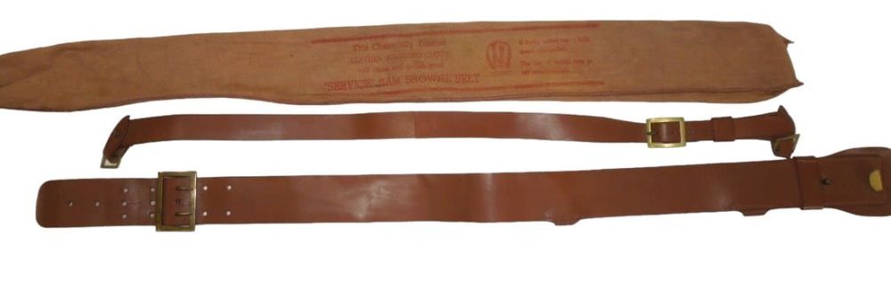 Lot 216: Excellent Condition Unused WWII US Army Officer Sam Browne Service Belt
