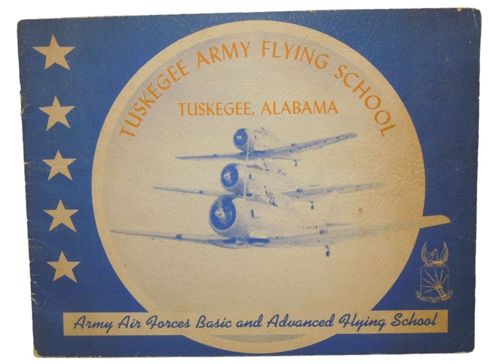 Lot 252A: WWII Black Fighter Pilots Tuskegee Airmen Army Flying School RARE Unit History Yearbook