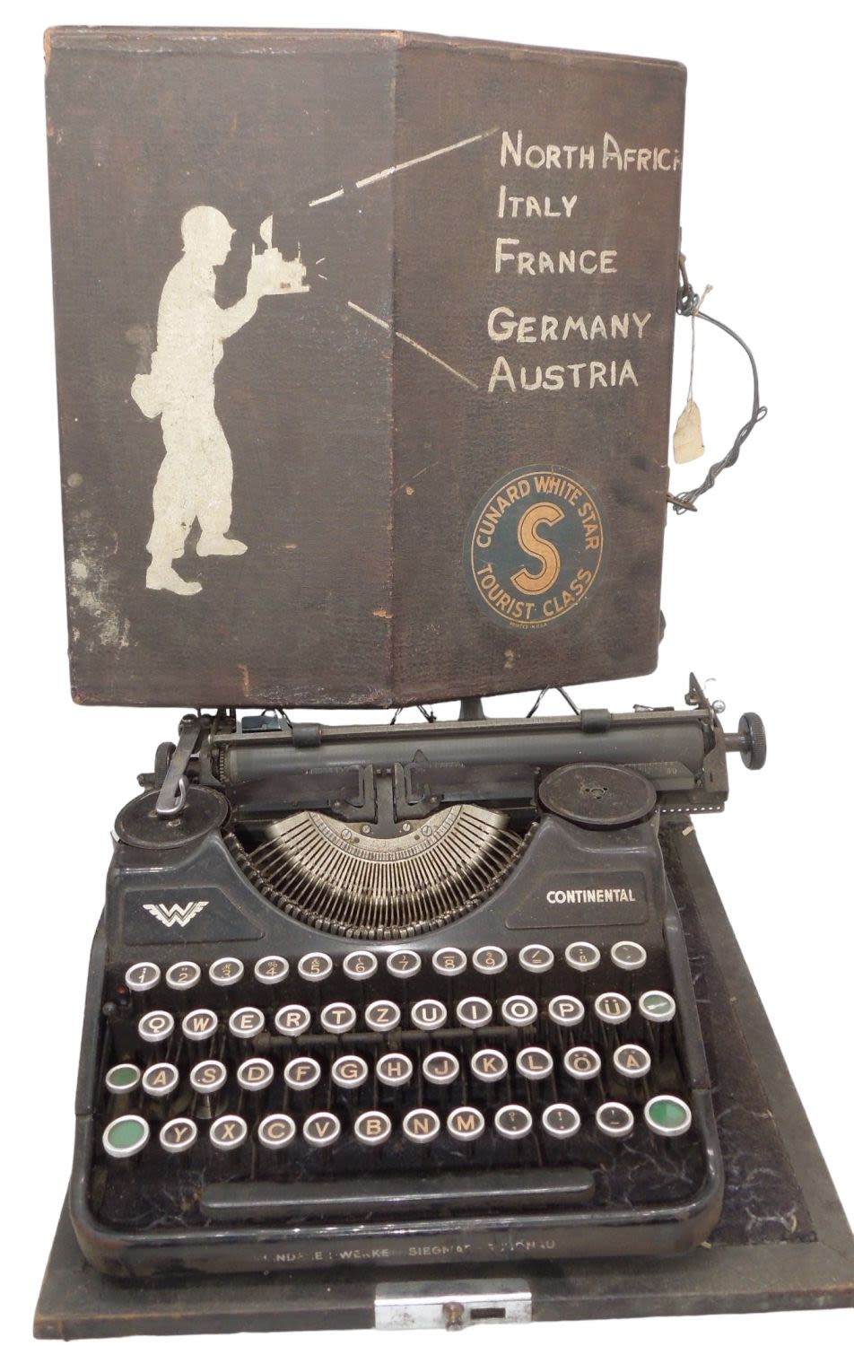 Lot 295: Captured WWII Gestapo Continental Typewriter Used By US War Photographer