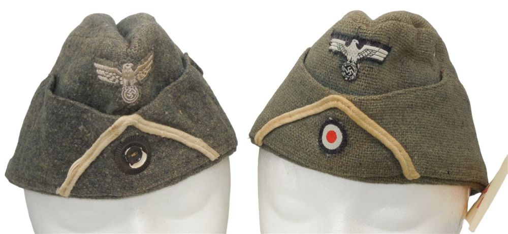 Lot 336: Screen Worn Ronald Reagan Desperate Journey 1940 German Army Caps