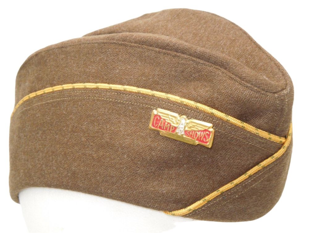 Lot 338: WWII USO Tours Womens Army Corps Cap to Dinah Shore