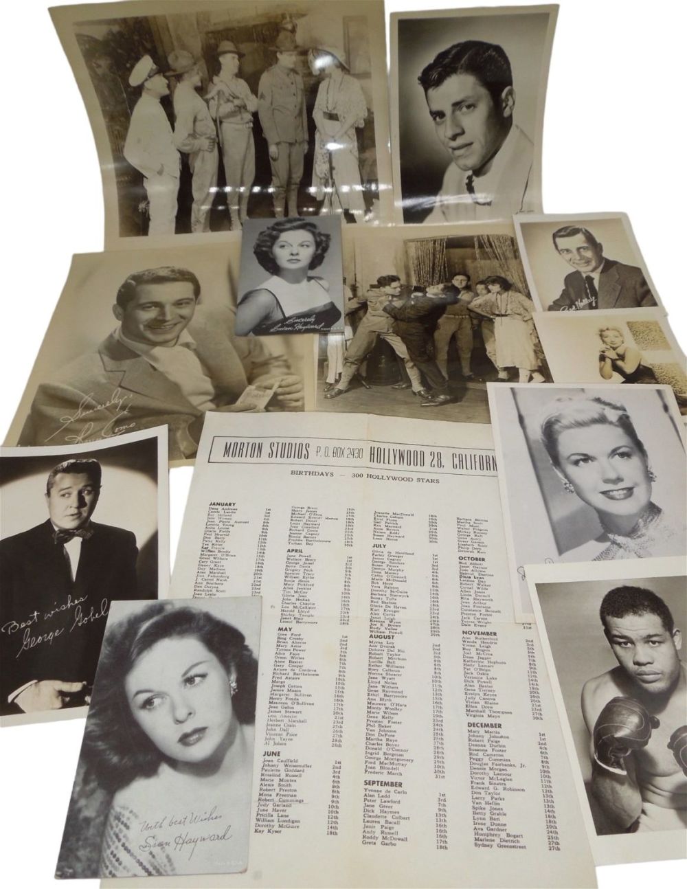 Lot 339A: Lot of 1950s - 60s Hollywood & Celebrity Headshot Photographs
