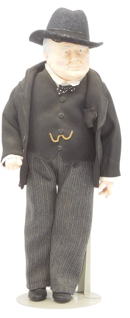 Lot 349: Prime Minister Winston Churchill GREAT MOMENTS IN HISTORY Doll