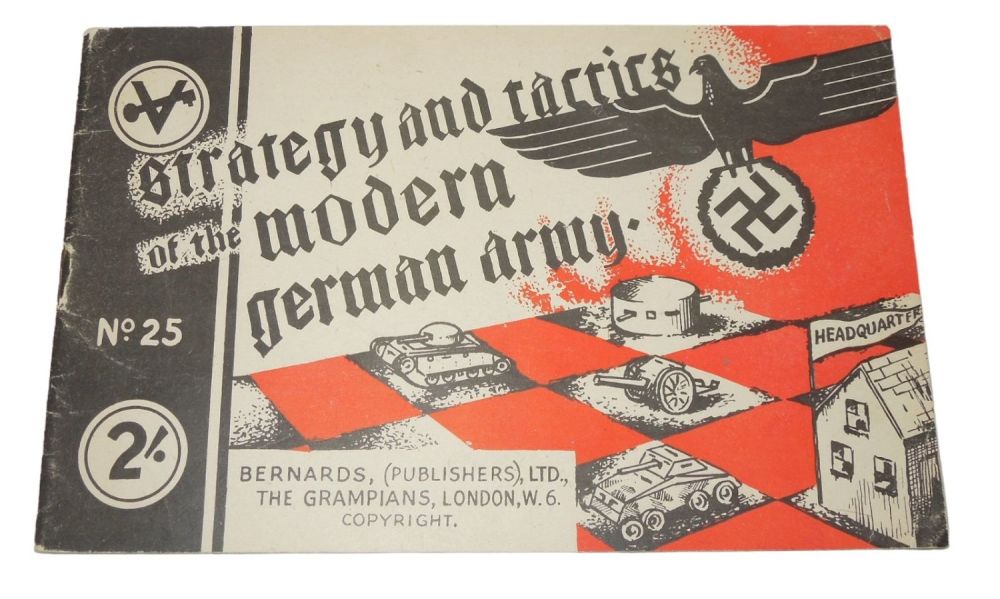 Lot 157: WWII Era British Printed Strategy & Tactics of the German Army Booklet