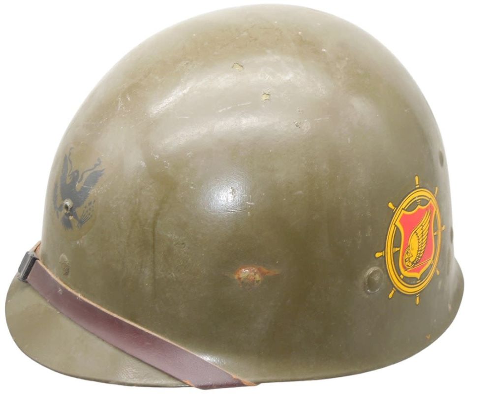 Lot 172: 1950s US Army Transportation Corps M-1 Helmet Liner Westinghouse