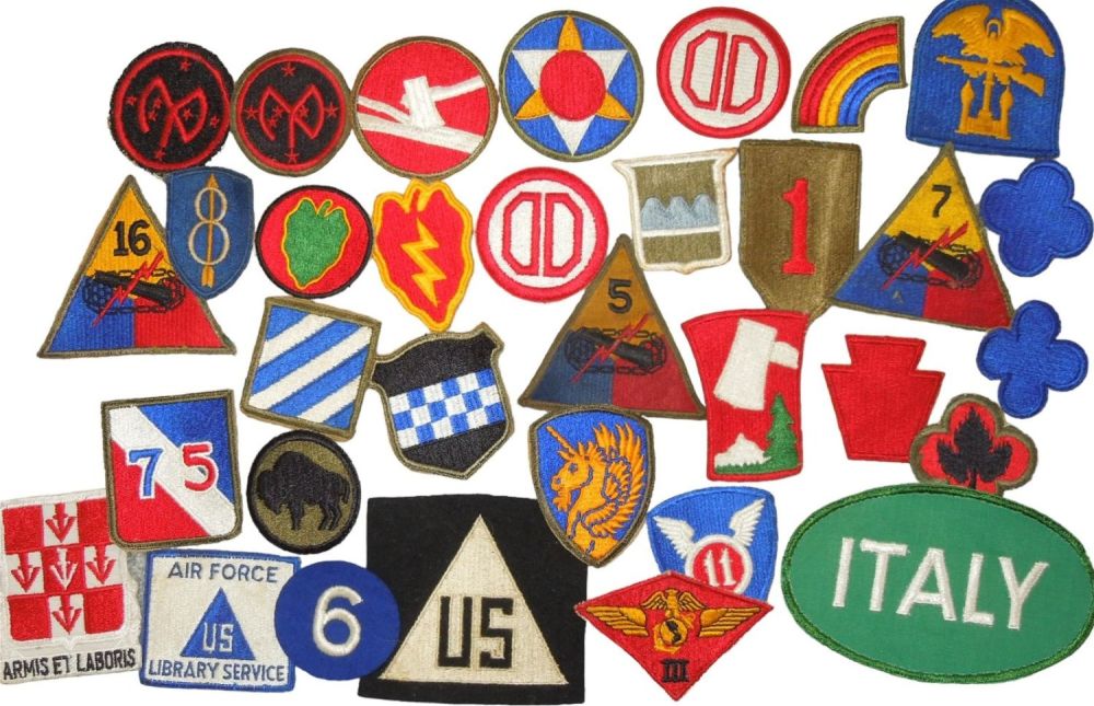 Lot 178: Lot of Over 30 WWII - 1950s US Army Military Patches Infantry Divisions