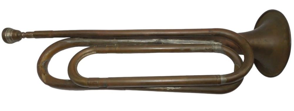 Lot 204: WWI US Military REGULATION Soldier's Bugle by Rexcraft