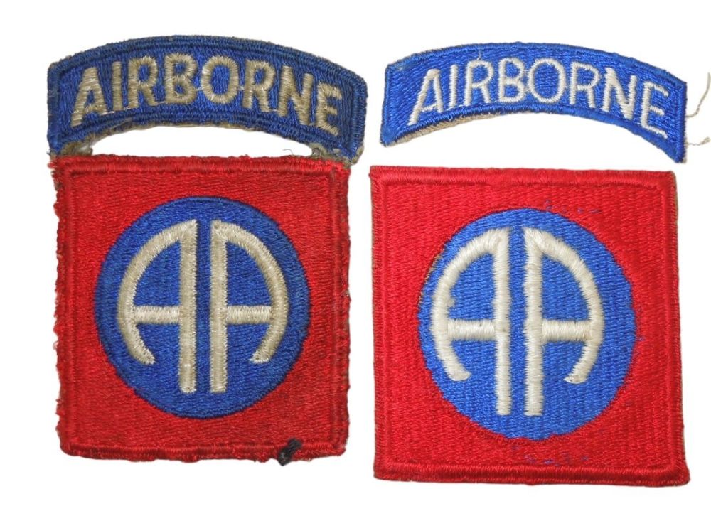 Lot 210: WWII US Army 82nd Airborne Division Patch Lot (2)