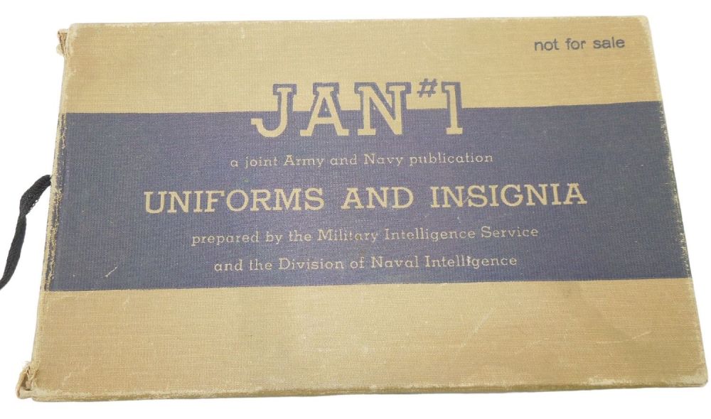 Lot 284: WWII 1944 Joint US Army & Navy Book Allies & Axis Uniforms Insignia #1