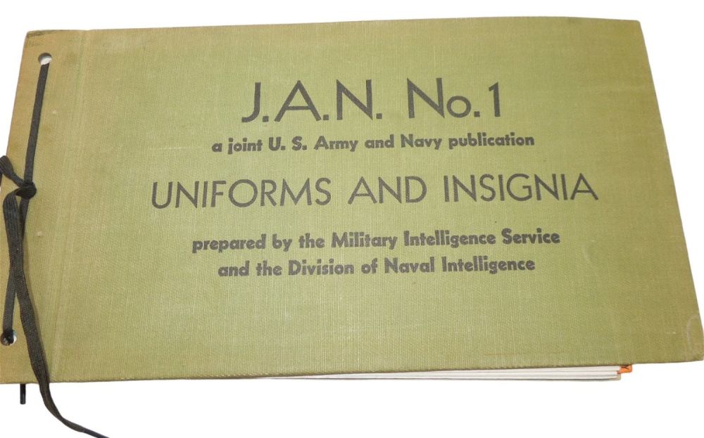 Lot 286: WWII Joint US Army & Navy Book Allies & Axis Uniforms Insignia #2