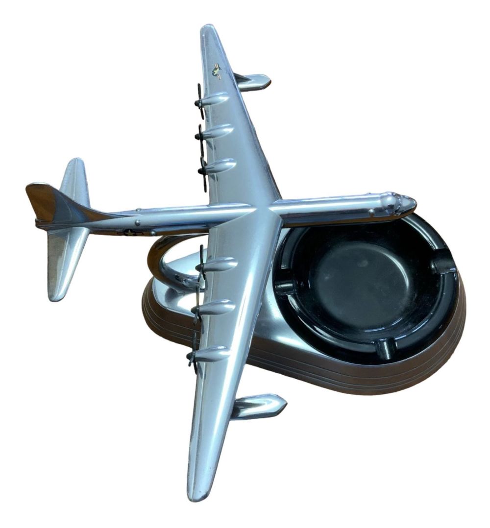 Lot 301: Consolidated Vultee Convair B-36 Peacemaker Aircraft Medal Ceramic Ashtray