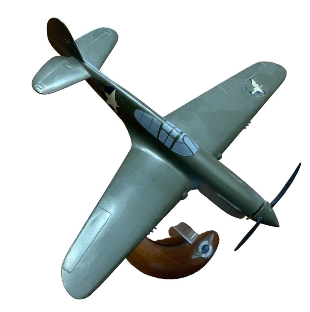 Lot 304: WWII Home Front Curtiss Wright SB2C Helldiver Production Soldier 100% Aircraft Award Display