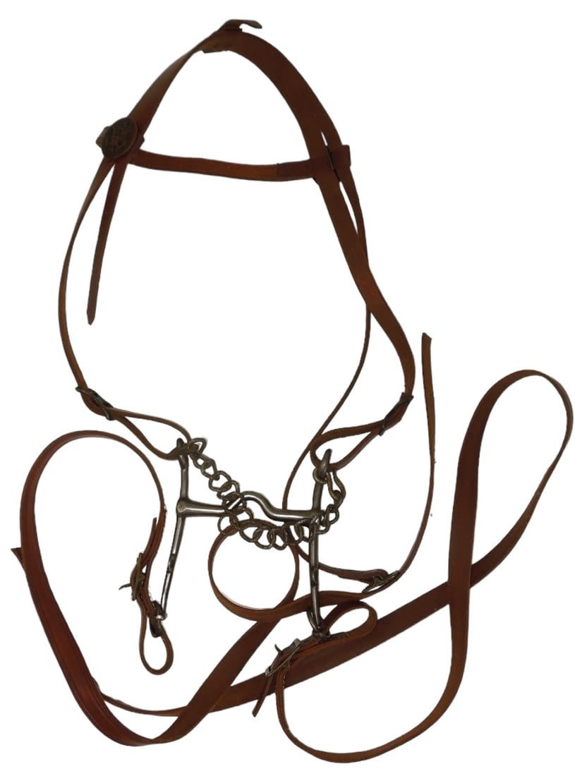 Lot 342: Pre WWII US Army Horse Cavalry Riding Leather Bridle