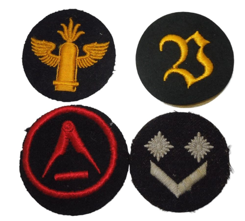 Lot 393: WWII German Kriegsmarine, Heer, & Hitler Youth Sleeve Patches
