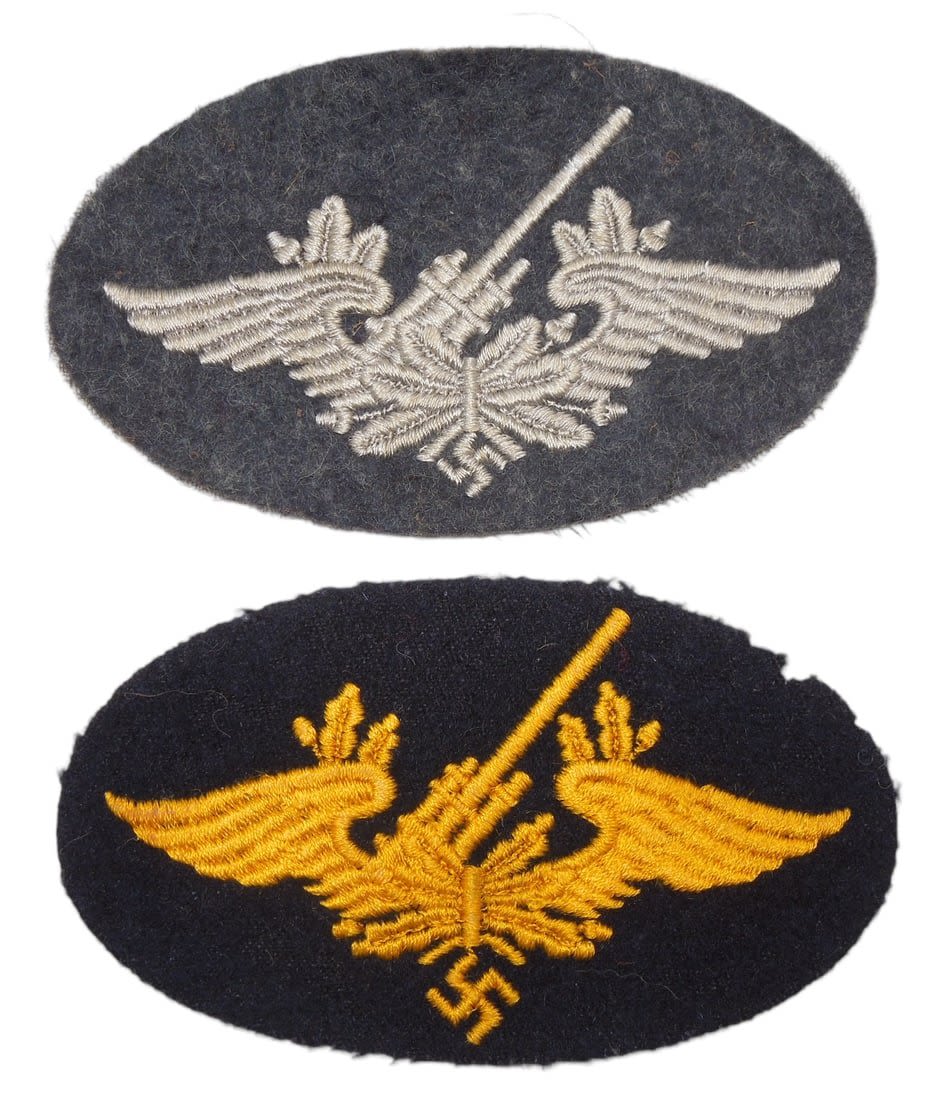 Lot 401: WWII German Luftwaffe & Kriegsmarine Flak Anti Aircraft Patches