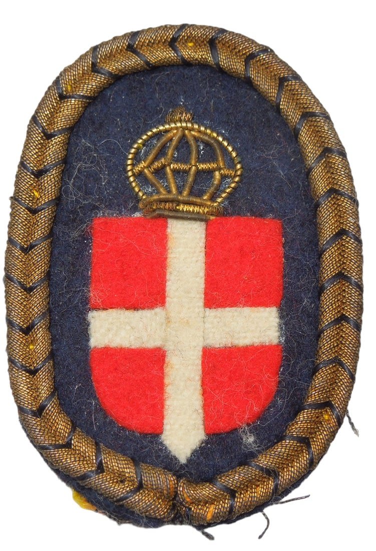 Lot 417: WWII Danish Volunteers Bullion Sleeve Patch Insignia