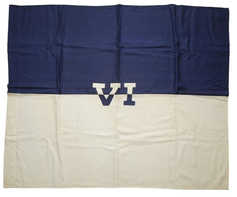 Lot 475: WWII US Army In Europe VI Corps Wool Unit Banner Flag