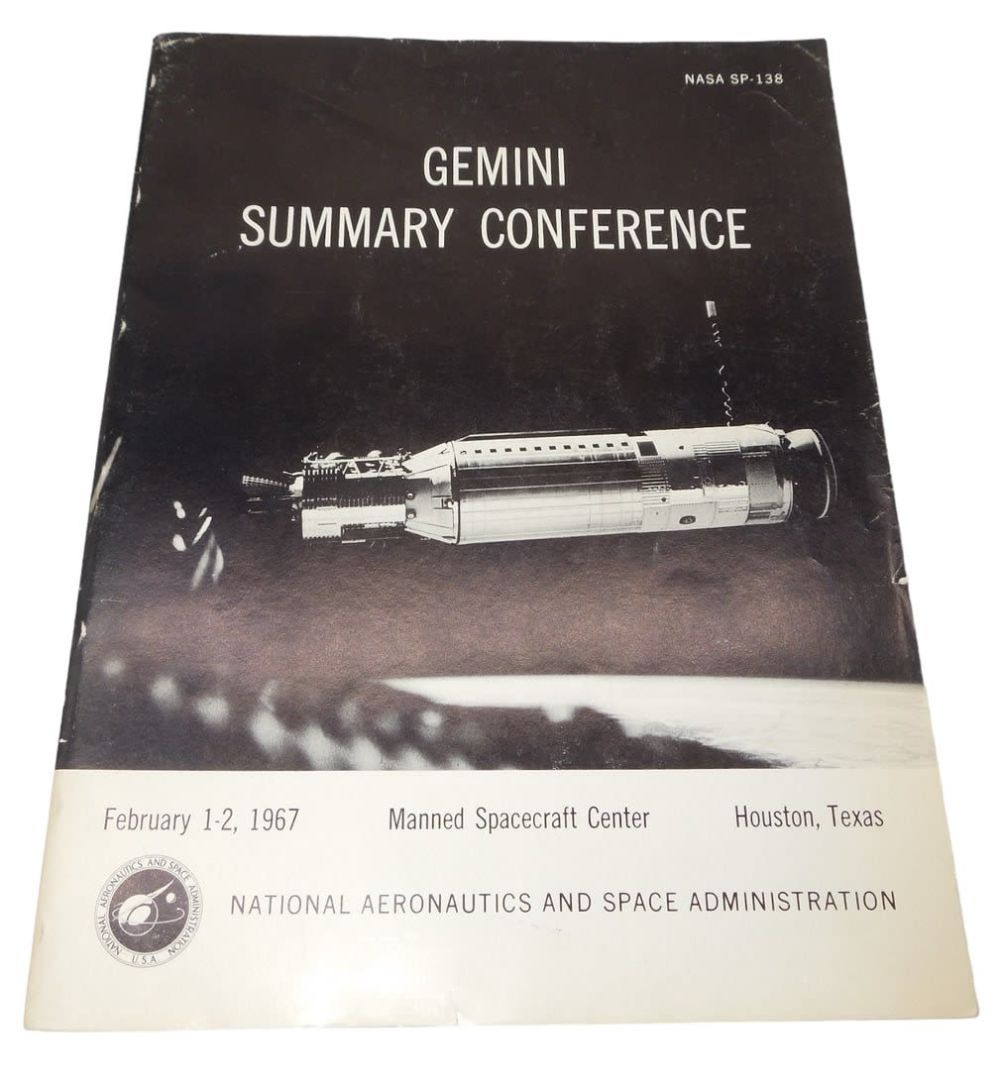 Lot 491: 1967 NASA SP-138 GEMINI Space Conference Summary Book