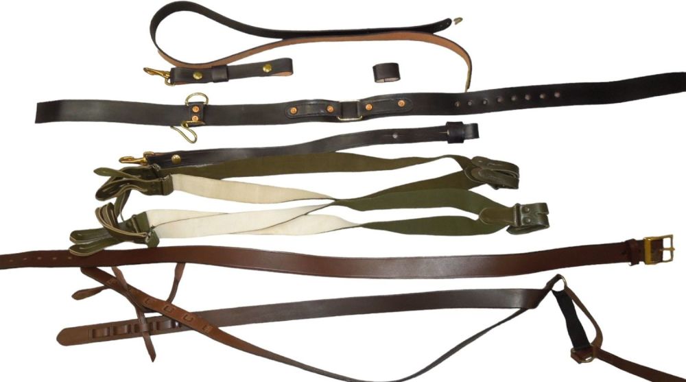 Lot 504: Large Lot of Worldwide Military Belts & Straps