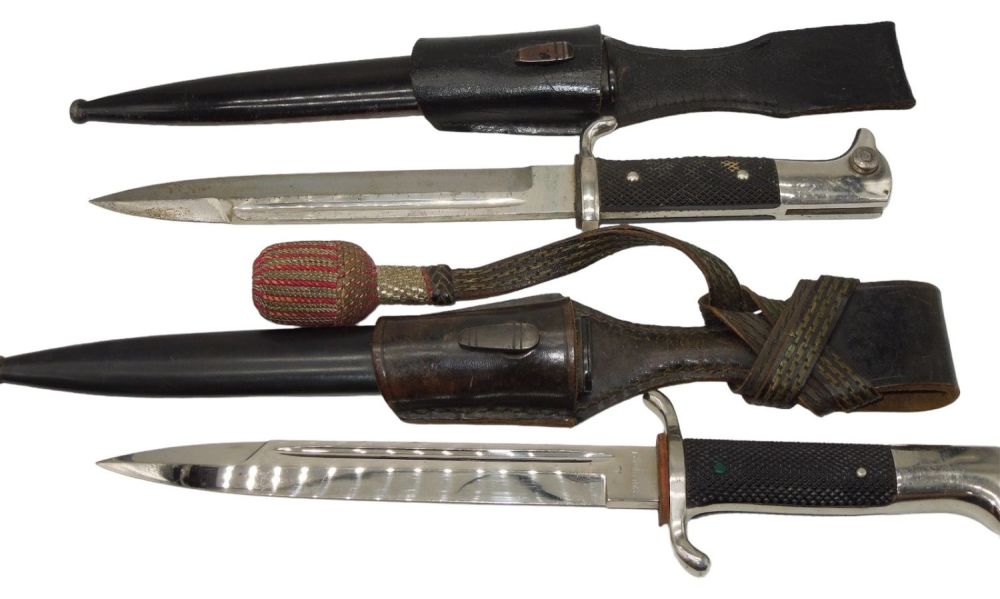Lot 537: Lot (2) German WWII Bayonets Fireman & K98 Dress