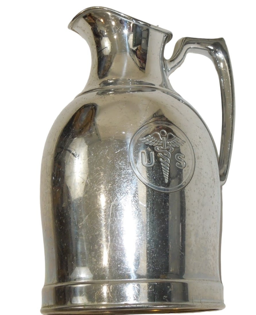 Lot 542: WWII US Army Medical Corps Department Hospital Tea & Coffee Pot