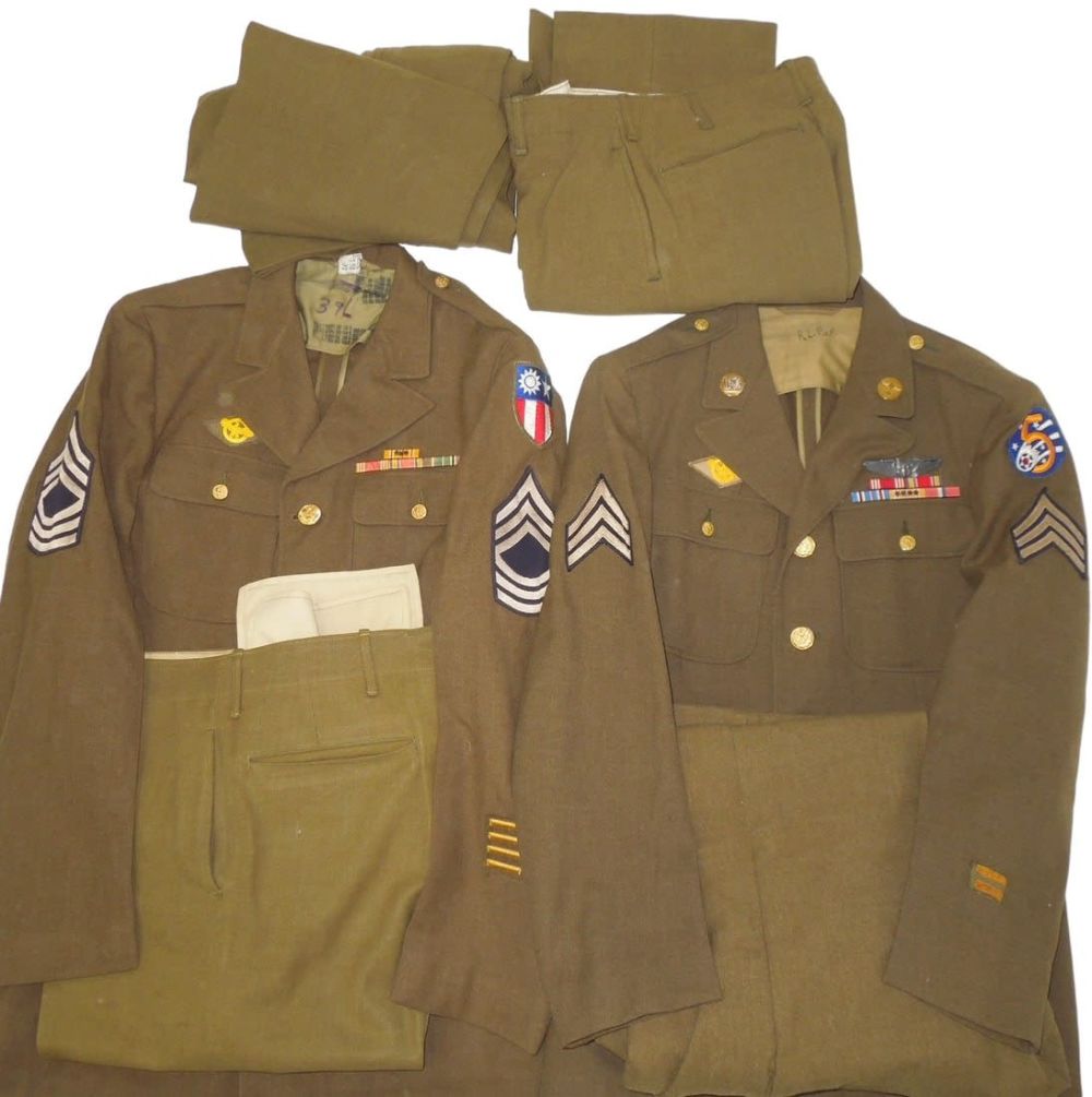 Lot 615: WWII Uniforms China Burma India CBI & 5th Air Force With Wings