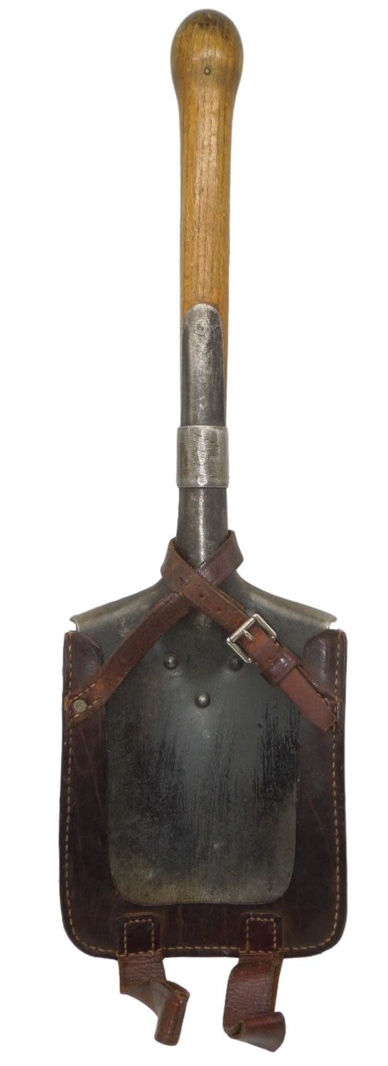 Lot 699: WWII German Wehrmacht Field Shovel & Cover