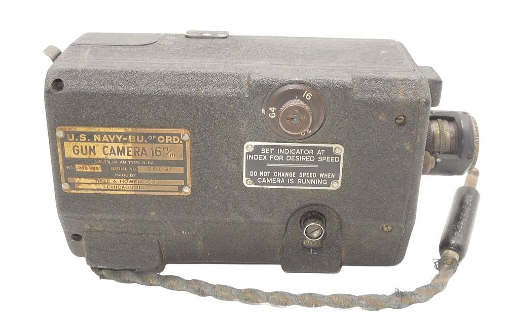 Lot 160: WWII US Navy 16mm Gun Camera