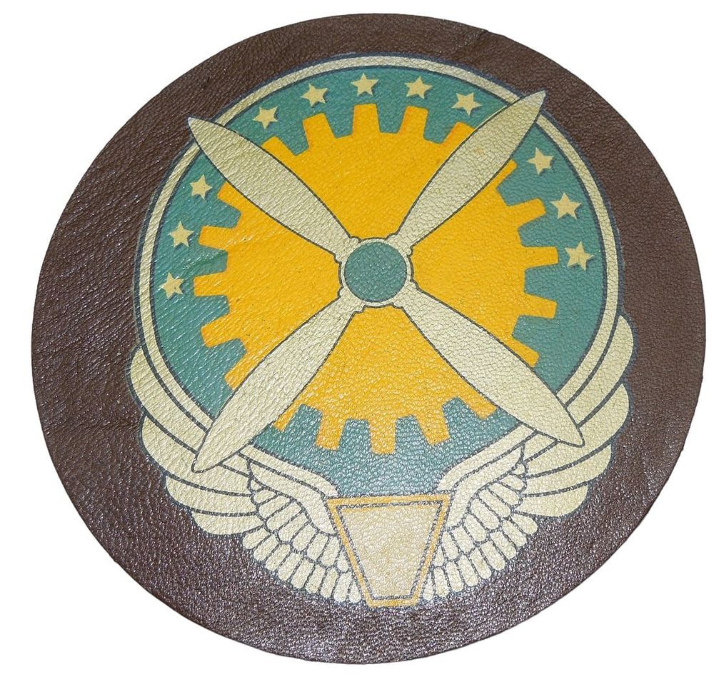 Lot 166: WWII US Army Air Force Leather A-2 Air Service Command Patch