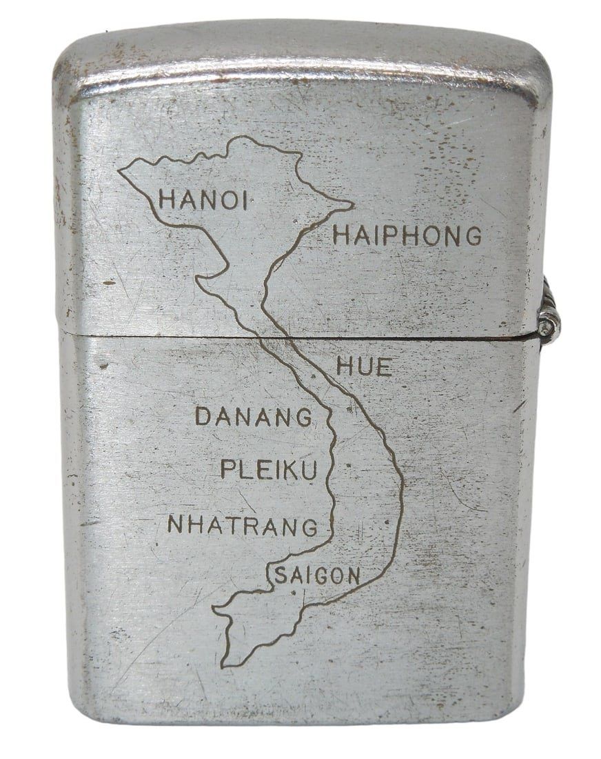 Lot 196: Pleiku, Vietnam Interservice Club US Military Engraved Lighter
