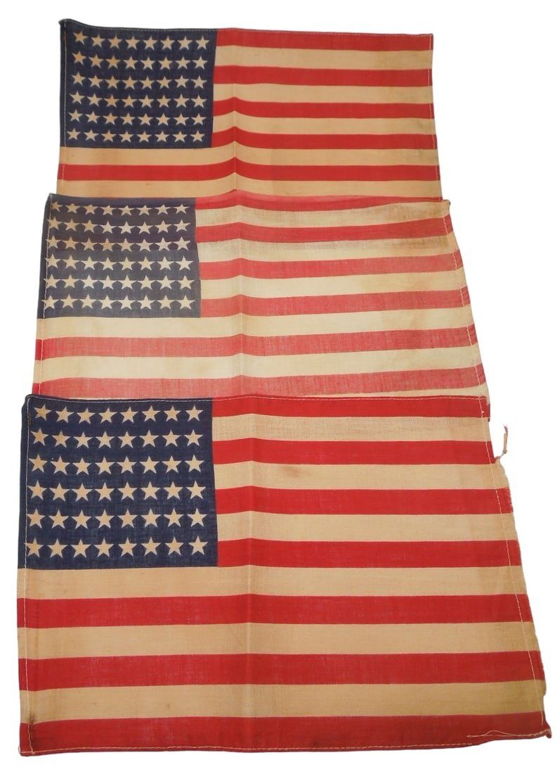 Lot 229: U.S. 48 Star American Flag Lot of (3)