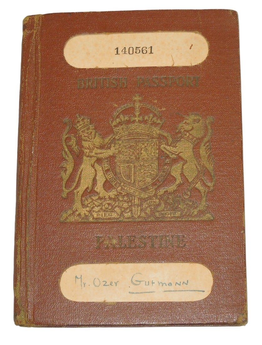 Lot 231A: 1941-1946 Mandatory British Palestine Named Passport