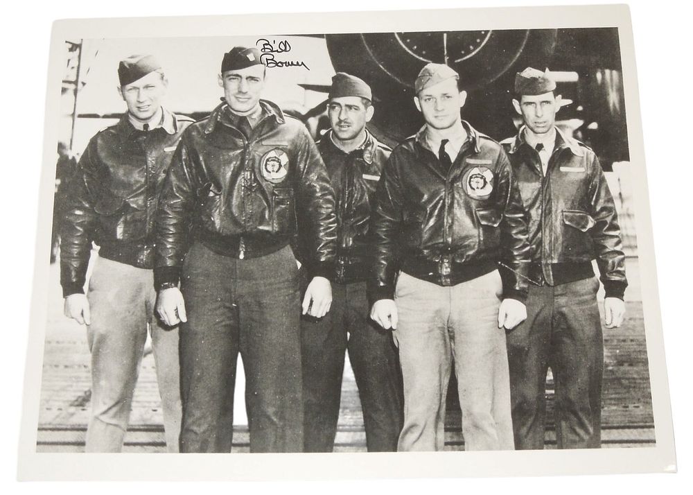 Lot 299: WWII Doolittle Raiders Crew Bomber Pilot Bill Bower Signed Photo Air Force
